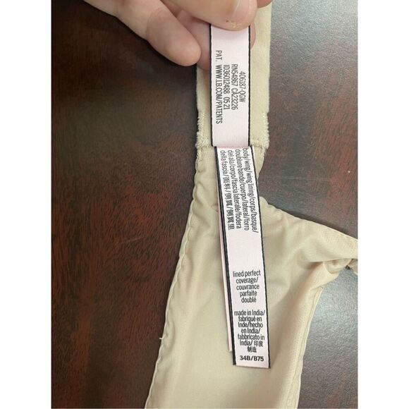 Victoria’s Secret Nude Lined Perfect Coverage Bra Size 34B - Picture 7 of 8